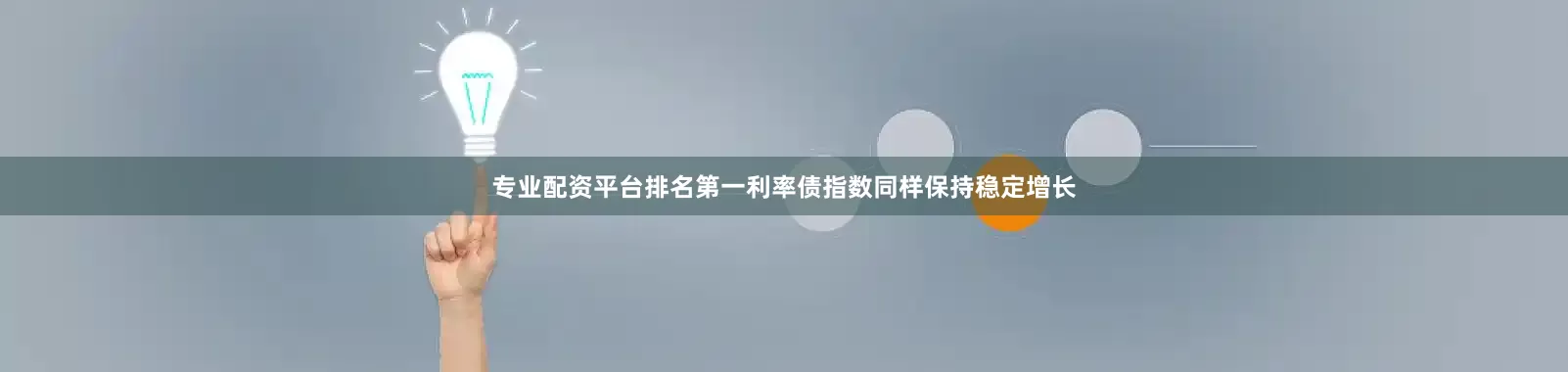 专业配资平台排名第一利率债指数同样保持稳定增长